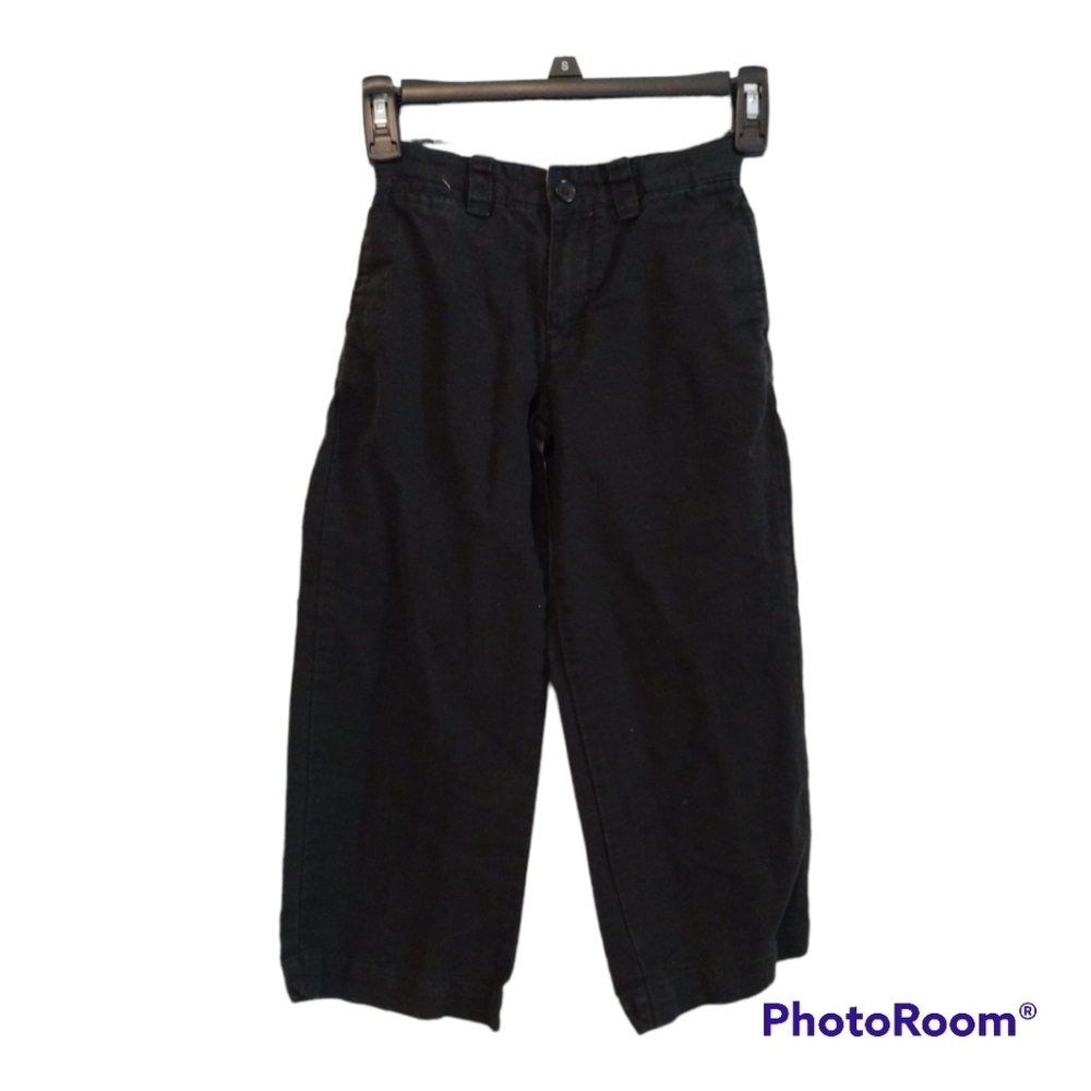 The children's place boys black linen blend pants